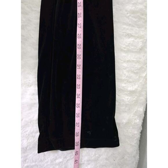 Half Moon Bay Velvet Pull-On Stretch Wide Leg Pants Size M Chic Witchy Lounge - Picture 7 of 7